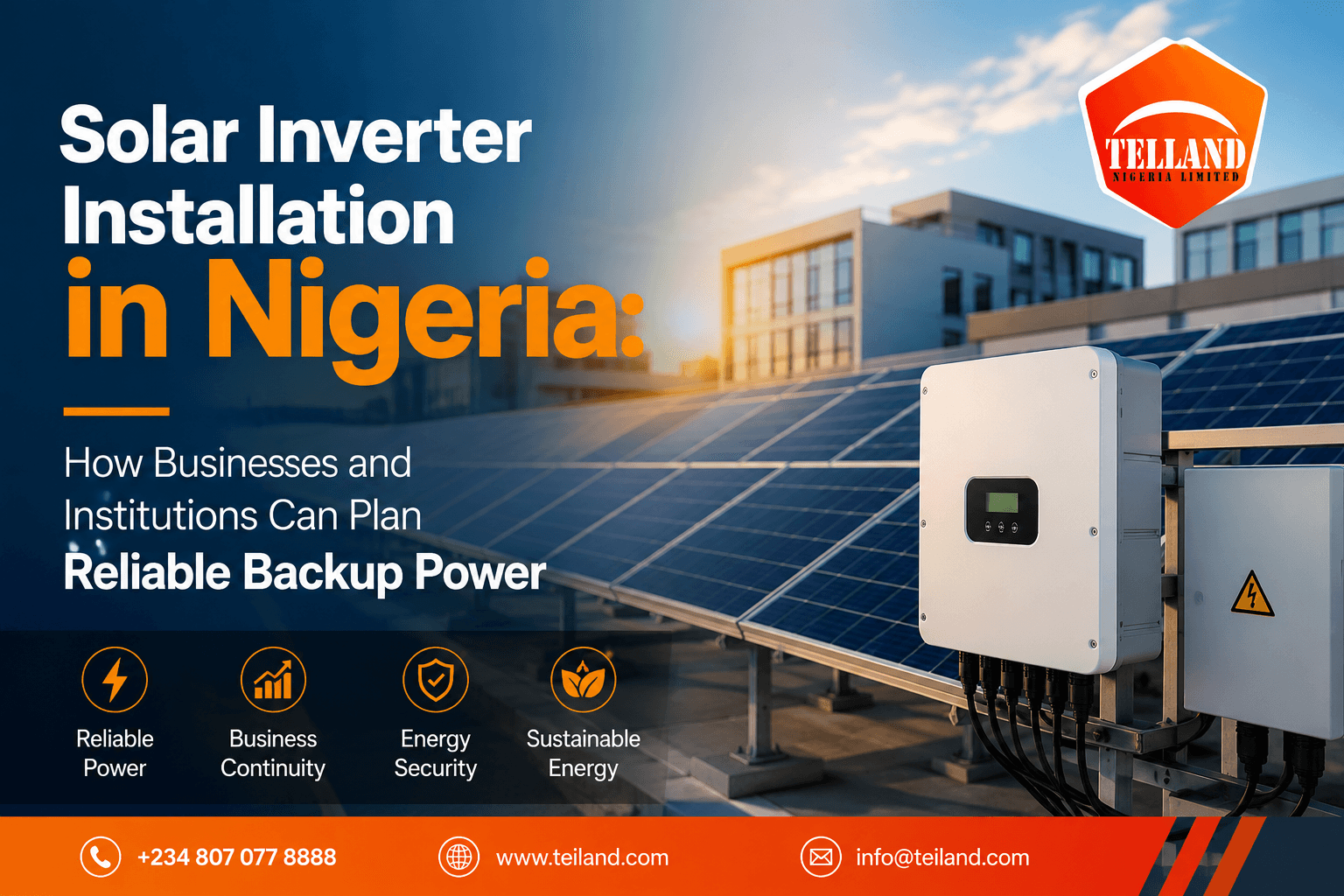 Solar Inverter Installation in Nigeria: How Businesses and Institutions Can Plan Reliable Backup Power