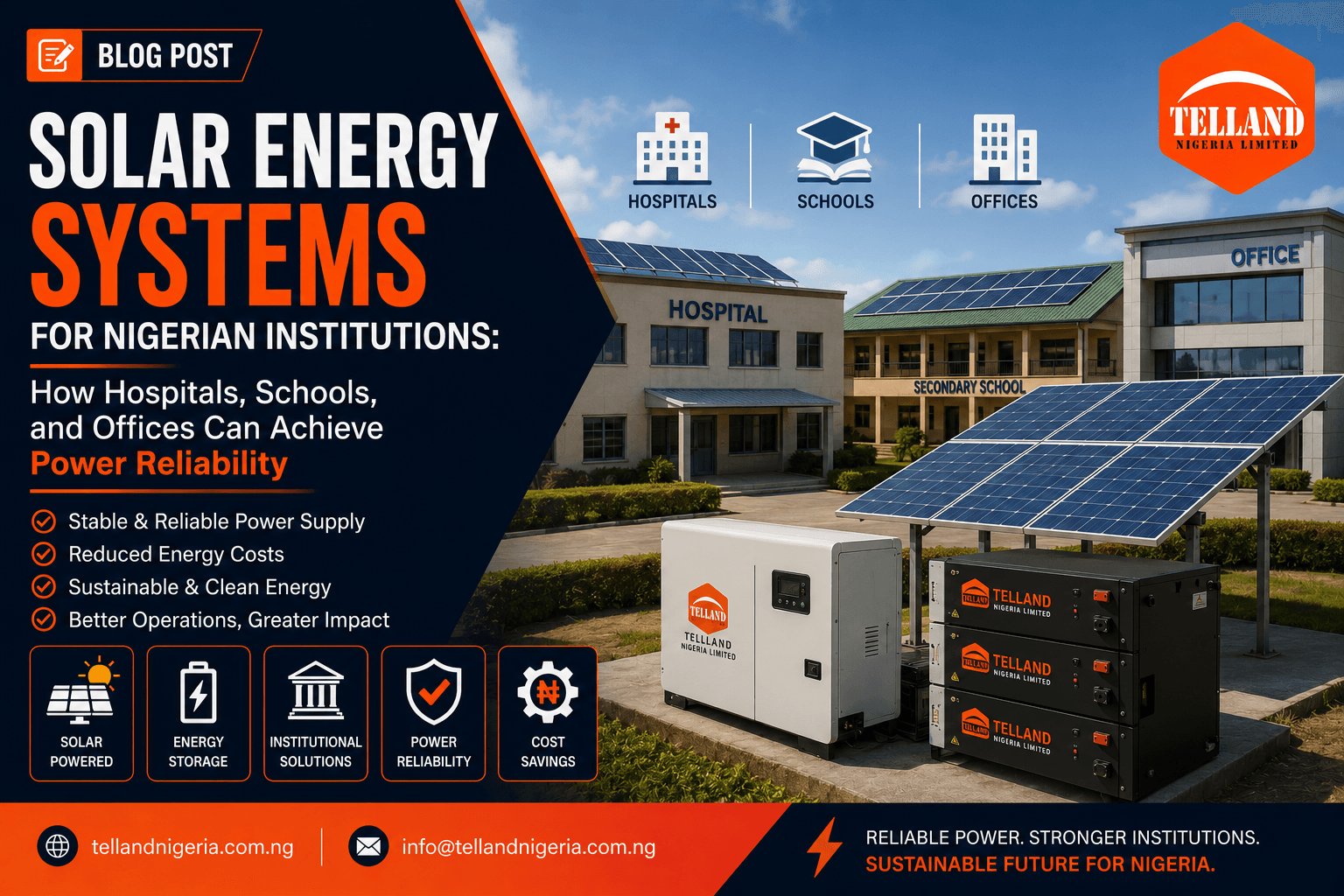 Solar Energy Systems for Nigerian Institutions: How Hospitals, Schools, and Offices Can Achieve Power Reliability